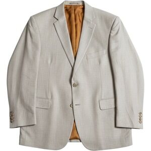 Royal Classic Blazer Mens 54 Beige Two Button Sport Coat Union Made USA